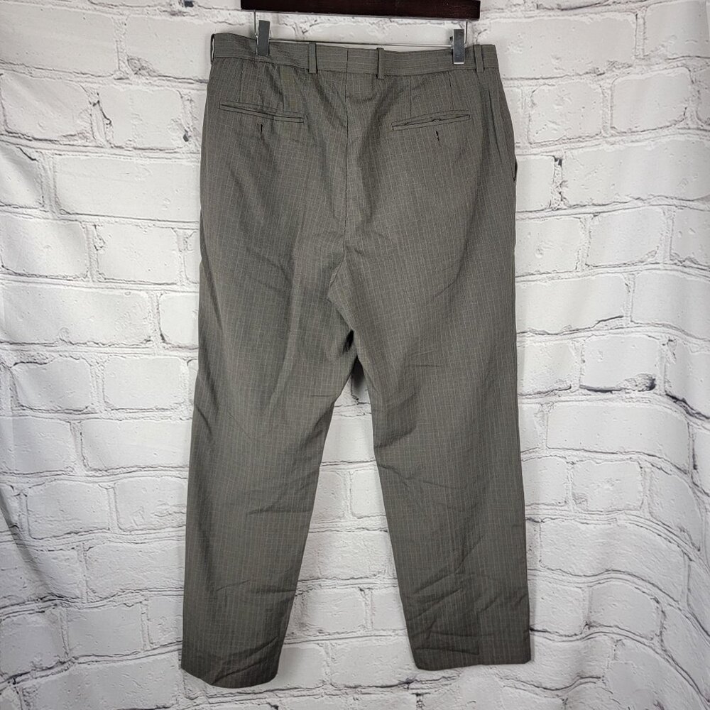 Perry‎ Ellis Mens 36x32 Portfolio Dress Pants Classic Fit Gray Business Casual - Picture 4 of 5